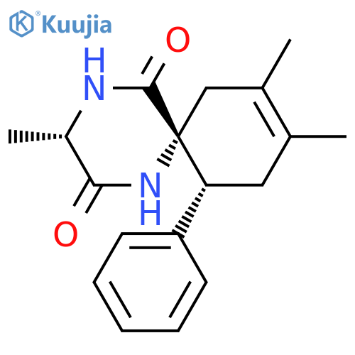 1,4-Diazaspiro[5.5]undec-8-ene-2,5-dione, 3,8,9-trimethyl-11-phenyl-,(3S,6R,11R)- structure
