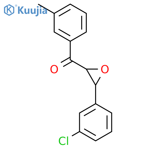 Methanone, [3-(3-chlorophenyl)oxiranyl](3-methylphenyl)- structure