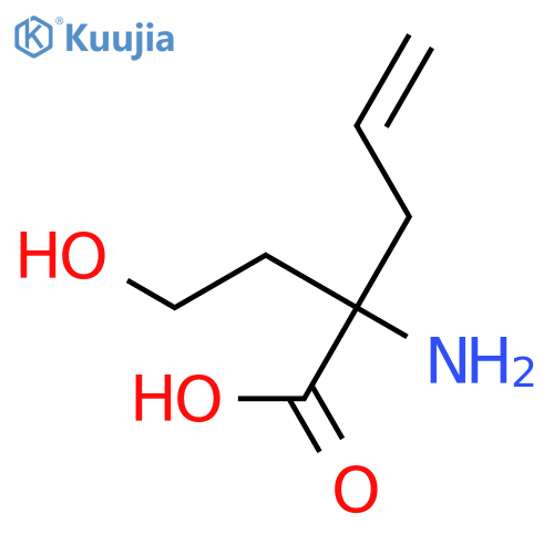 4-Pentenoic acid, 2-amino-2-(2-hydroxyethyl)- structure