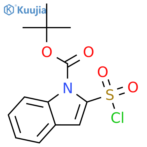 tert-butyl 2-(chlorosulfonyl)-1H-indole-1-carboxylate structure