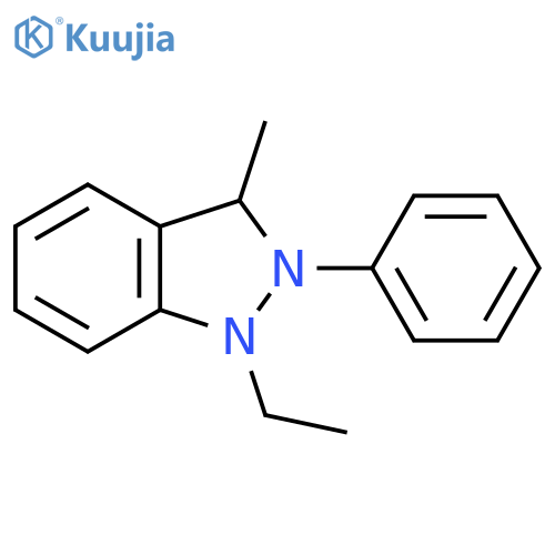 1H-Indazole, 1-ethyl-2,3-dihydro-3-methyl-2-phenyl- structure