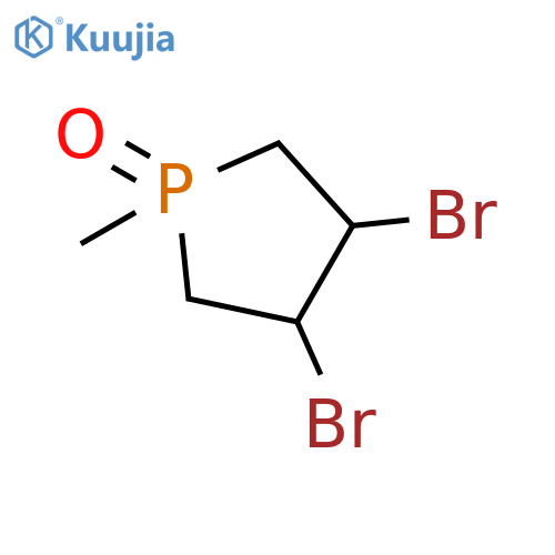 3,4-dibromo-1-methyl-1λ5-phospholane 1-oxide structure
