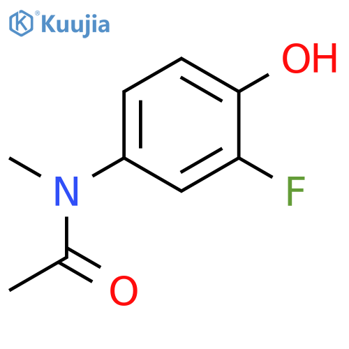 Acetamide,N-(3-fluoro-4-hydroxyphenyl)-N-methyl- structure