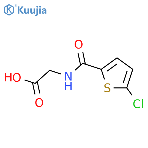 N-(5-Chloro-2-thienyl)carbonylglycine structure