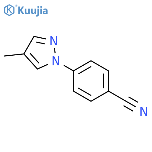 4-(4-Methyl-1H-pyrazol-1-yl)benzonitrile structure