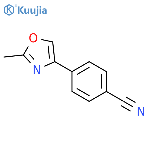 Benzonitrile, 4-(2-methyl-4-oxazolyl)- structure