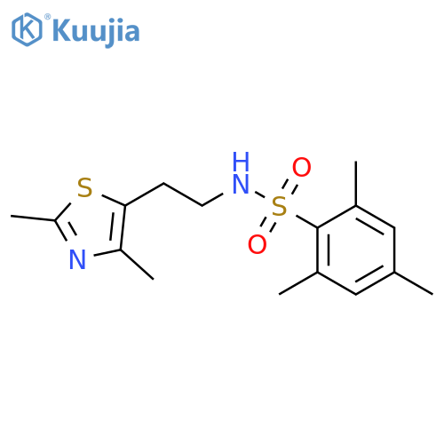 N-2-(2,4-dimethyl-1,3-thiazol-5-yl)ethyl-2,4,6-trimethylbenzene-1-sulfonamide structure