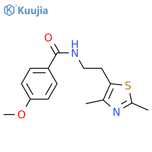 N-2-(2,4-dimethyl-1,3-thiazol-5-yl)ethyl-4-methoxybenzamide structure