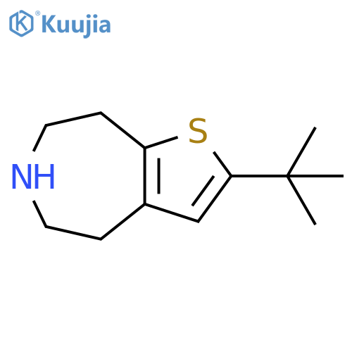 4H-Thieno[2,3-d]azepine, 2-(1,1-dimethylethyl)-5,6,7,8-tetrahydro- structure