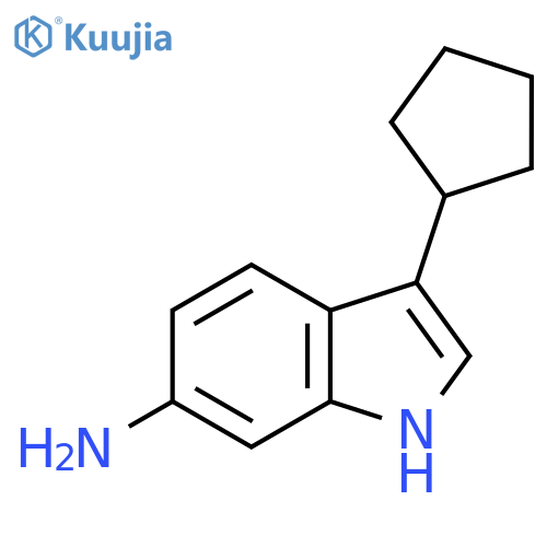 3-Cyclopentyl-1H-indol-6-ylamine structure