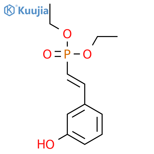 Phosphonic acid, [(1E)-2-(3-hydroxyphenyl)ethenyl]-, diethyl ester structure
