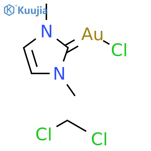 Gold, chloro(1,3-dihydro-1,3-dimethyl-2H-imidazol-2-ylidene)-, compd.with dichloromethane (3:1) structure