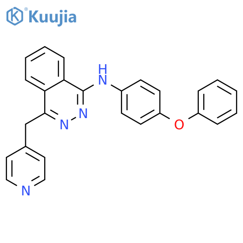 1-Phthalazinamine, N-(4-phenoxyphenyl)-4-(4-pyridinylmethyl)- structure