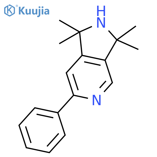 1H-Pyrrolo[3,4-c]pyridine, 2,3-dihydro-1,1,3,3-tetramethyl-6-phenyl- structure