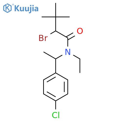 Butanamide, 2-bromo-N-[1-(4-chlorophenyl)ethyl]-N-ethyl-3,3-dimethyl- structure