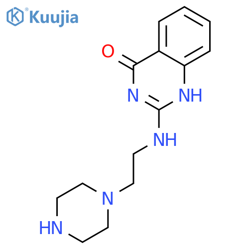 4(1H)-Quinazolinone, 2-[[2-(1-piperazinyl)ethyl]amino]- structure