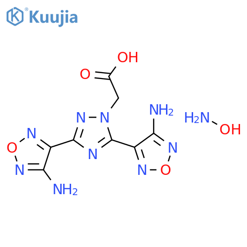 1H-1,2,4-Triazole-1-acetic acid, 3,5-bis(4-amino-1,2,5-oxadiazol-3-yl)-,compd. with hydroxylamine (1:1) structure