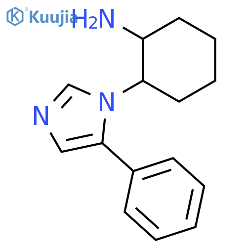 Cyclohexanamine, 2-(5-phenyl-1H-imidazol-1-yl)-, (1R,2R)- structure