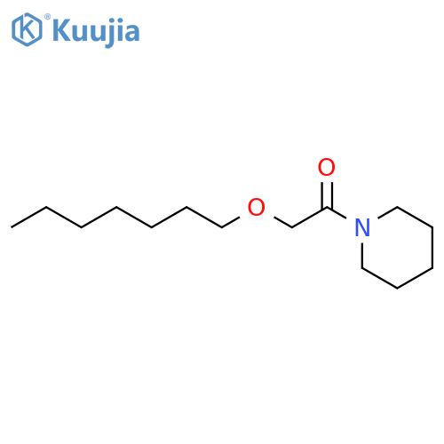 Piperidine, 1-[(heptyloxy)acetyl]- structure