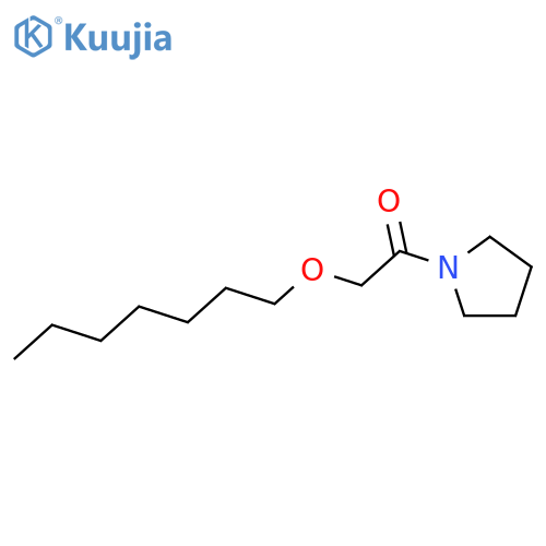 Pyrrolidine, 1-[(heptyloxy)acetyl]- structure