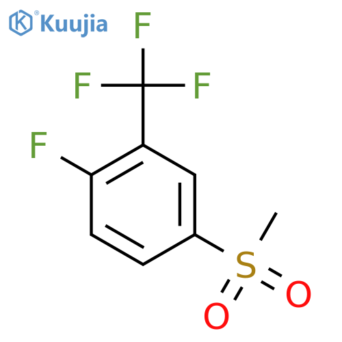 1-Fluoro-4-methanesulfonyl-2-(Trifluoromethyl)Benzene structure
