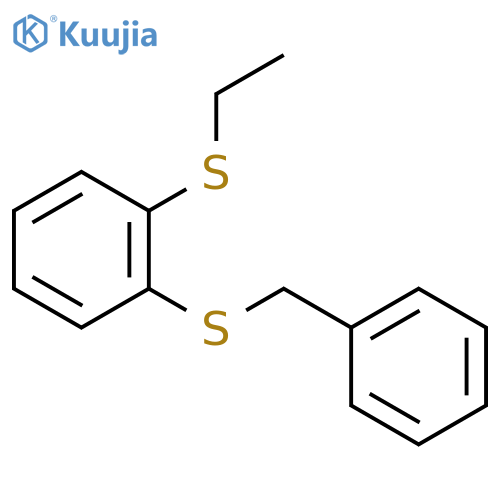 Benzene, 1-(ethylthio)-2-[(phenylmethyl)thio]- structure