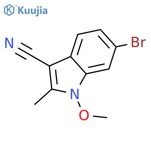 1H-Indole-3-carbonitrile, 6-bromo-1-methoxy-2-methyl- structure
