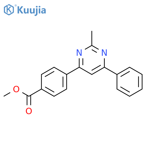 Benzoic acid, 4-(2-methyl-6-phenyl-4-pyrimidinyl)-, methyl ester structure
