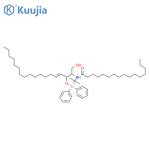Hexadecanamide,N-[(1S,2S,3E)-2-[[(1,1-dimethylethyl)diphenylsilyl]oxy]-1-(hydroxymethyl)-3-heptadecenyl]- structure