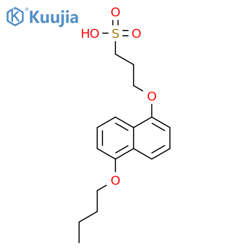 1-Propanesulfonic acid, 3-[(5-butoxy-1-naphthalenyl)oxy]- structure
