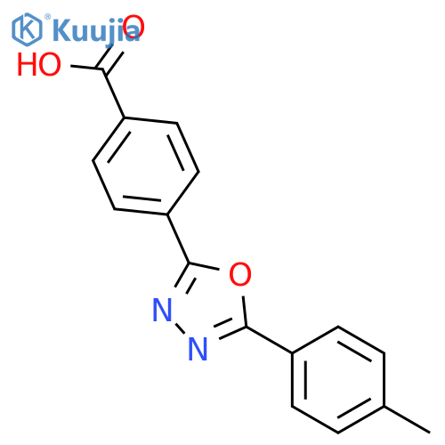 4-5-(4-Methylphenyl)-1,3,4-oxadiazol-2-ylbenzoic Acid structure