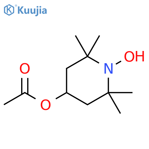 4-Piperidinol, 1-hydroxy-2,2,6,6-tetramethyl-, 4-acetate structure
