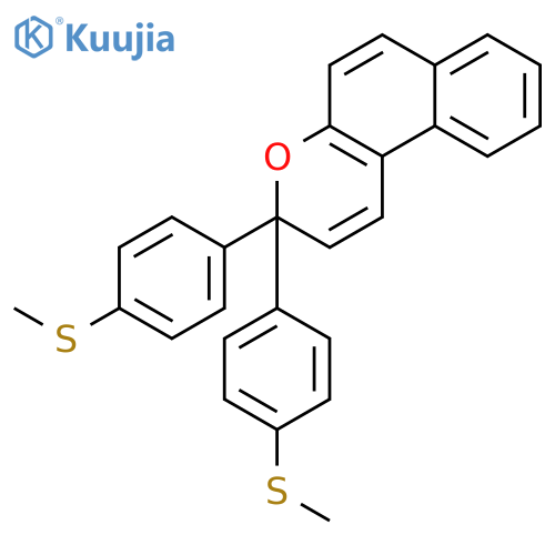 3H-Naphtho[2,1-b]pyran, 3,3-bis[4-(methylthio)phenyl]- structure