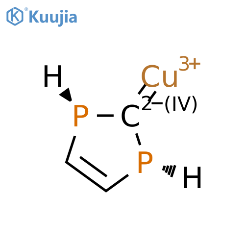 Copper(1+), [(1R,3R)-1,3-dihydro-2H-1,3-diphosphol-2-ylidene]- structure