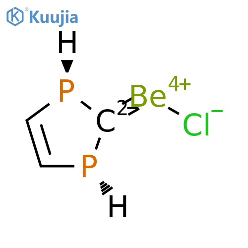 Beryllium(1+),chloro[(1R,3R)-1,3-dihydro-2H-1,3-diphosphol-2-ylidene]- structure