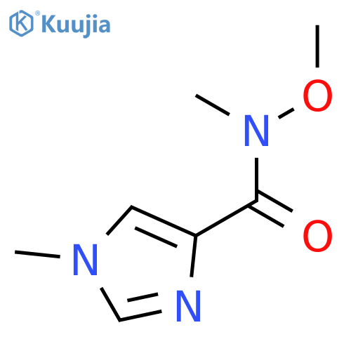 N-methoxy-N,1-dimethyl-1H-imidazole-4-carboxamide structure