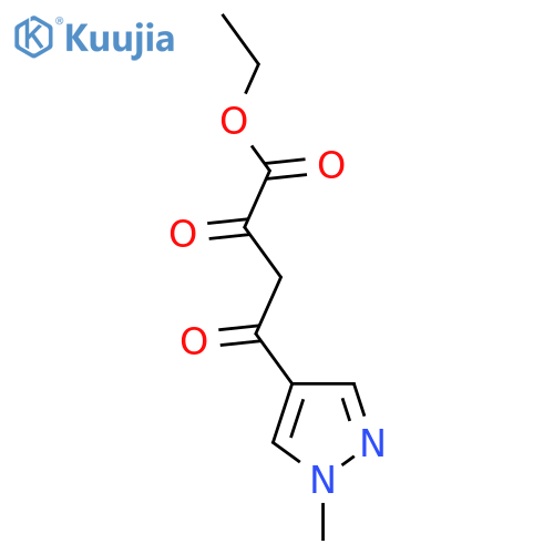 ethyl 4-(1-methyl-1H-pyrazol-4-yl)-2,4-dioxobutanoate structure