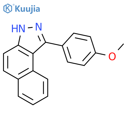 3H-Benz[e]indazole, 1-(4-methoxyphenyl)- structure