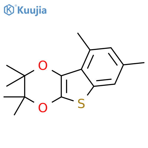 [1]Benzothieno[2,3-b]-1,4-dioxin, 2,3-dihydro-2,2,3,3,7,9-hexamethyl- structure