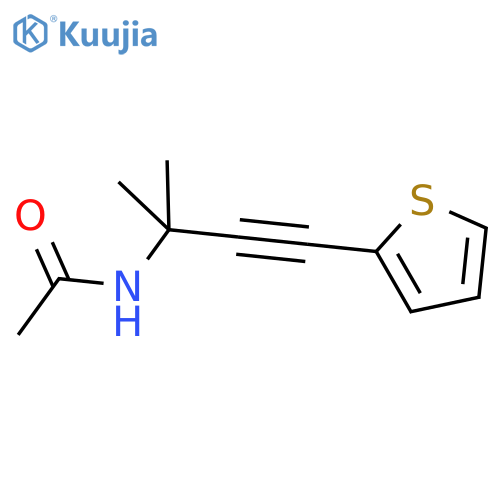 Acetamide, N-[1,1-dimethyl-3-(2-thienyl)-2-propynyl]- structure