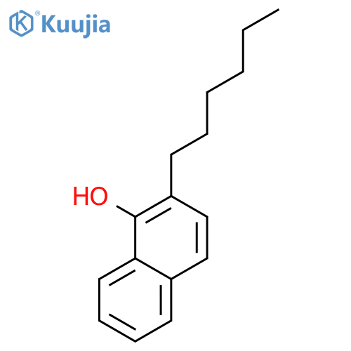 1-Naphthalenol, hexyl- structure