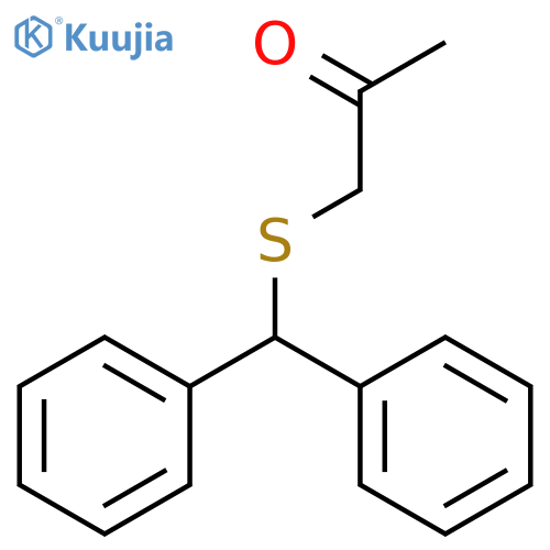 2-PROPANONE, 1-[(DIPHENYLMETHYL)THIO]- structure