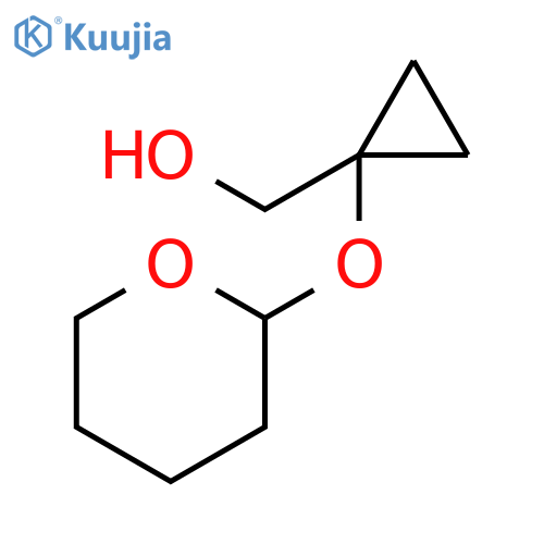 1-[(tetrahydro-2H-pyran-2-yl)oxy]Cyclopropanemethanol structure