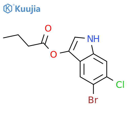 5-Bromo-6-chloro-3-indoxyl butyrate structure