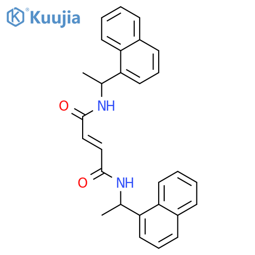 2-Butenediamide, N,N'-bis[(1S)-1-(1-naphthalenyl)ethyl]-, (2E)- structure