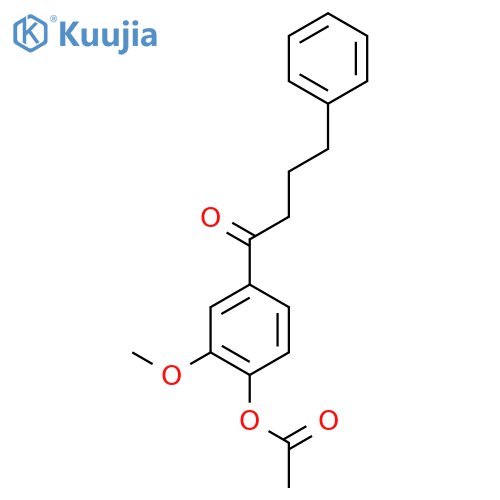 1-Butanone, 1-[4-(acetyloxy)-3-methoxyphenyl]-4-phenyl- structure