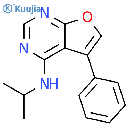 Furo[2,3-d]pyrimidin-4-amine, N-(1-methylethyl)-5-phenyl- structure
