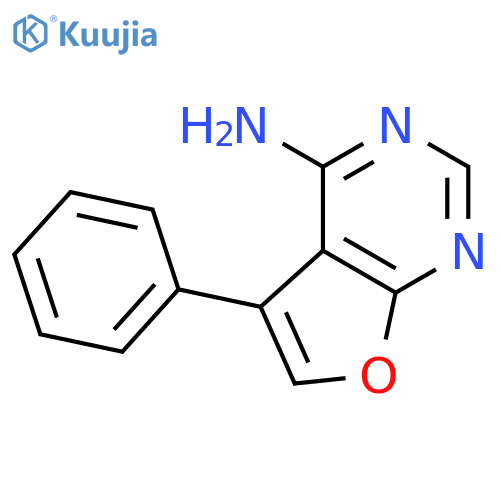 Furo[2,3-d]pyrimidin-4-amine, 5-phenyl- structure