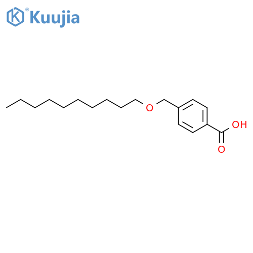 Benzoic acid, 4-[(decyloxy)methyl]- structure