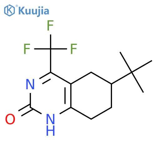 2(1H)-Quinazolinone,6-(1,1-dimethylethyl)-5,6,7,8-tetrahydro-4-(trifluoromethyl)- structure